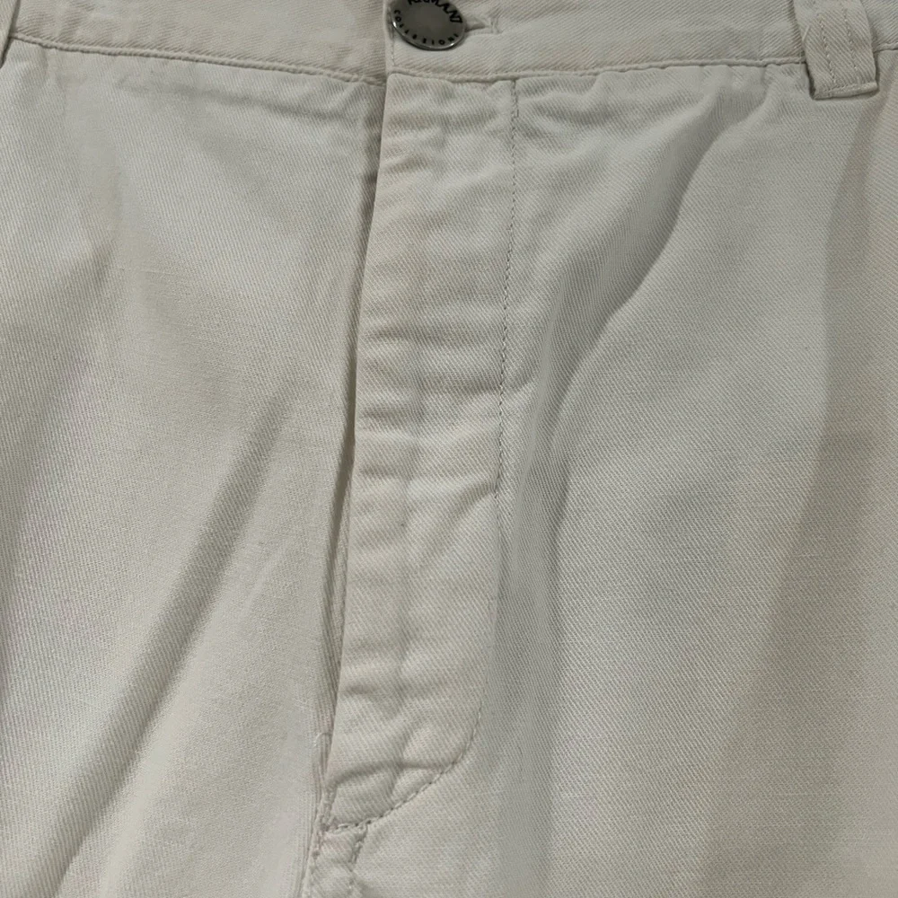 ARMANI COLLEZIONI Men's beige cargo pants zip button pockets 36